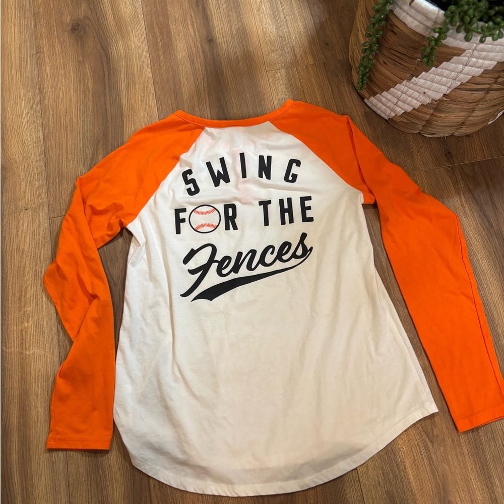 San Francisco Giants Orange and White Raglan Tee - Picture 3 of 4